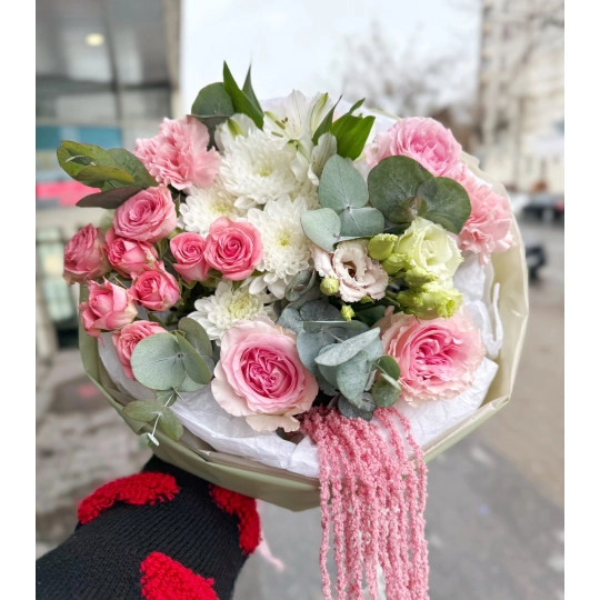 Букет  «Розовый бархат»